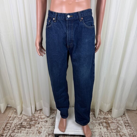 Men's Levi’s 505 Straight Regular Fit Non Stretch Jeans Denim Size 36 x 32 Blue - Picture 1 of 12